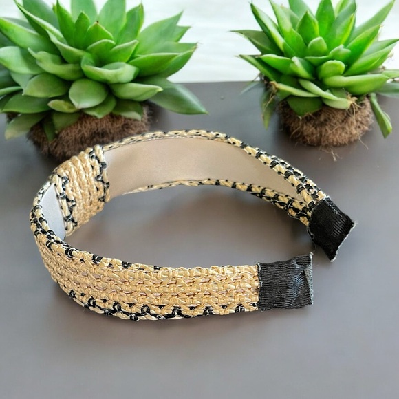 Natural Raffia Knotted Headband - Picture 4 of 16